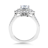 Statement Diamond Halo Engagement Ring